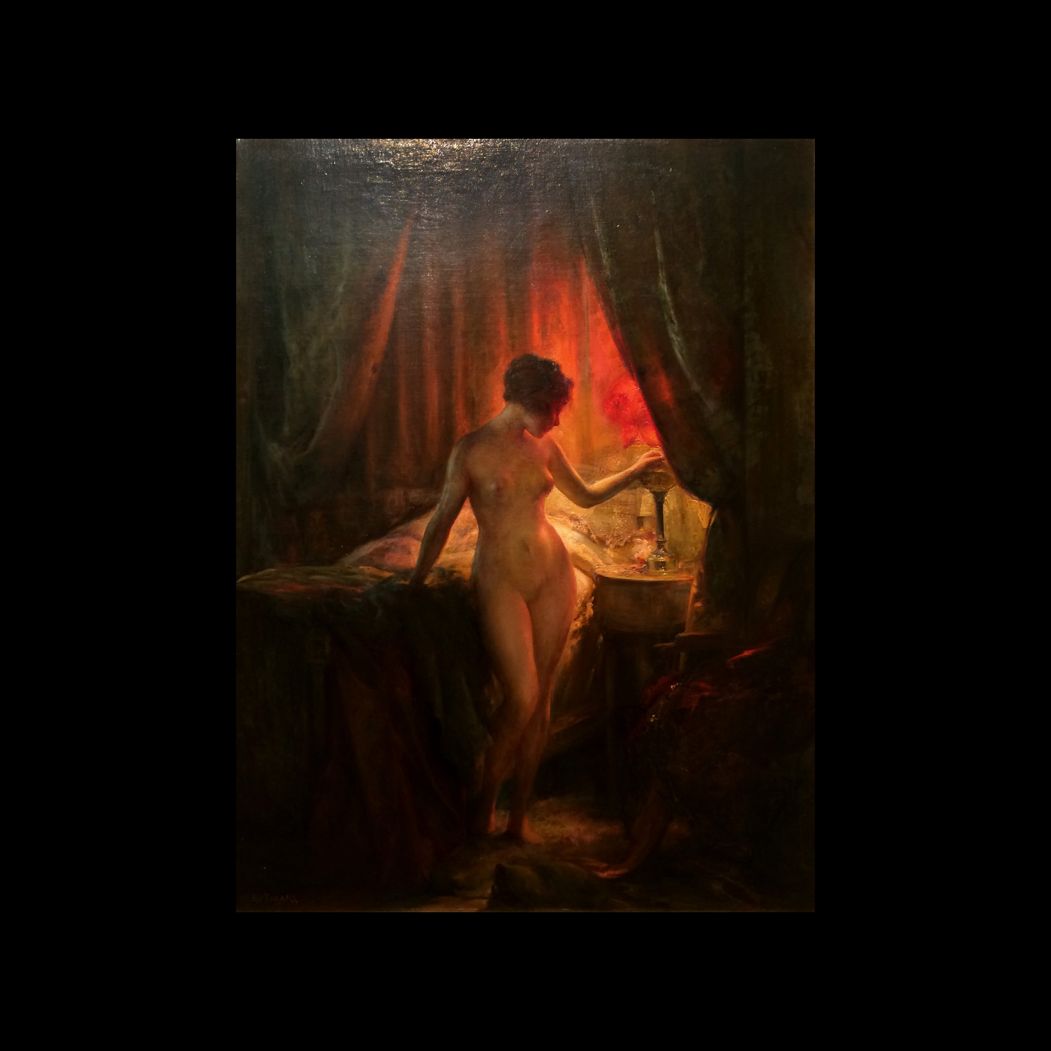 Emile Tabary (1857 - 1927) Oil Painting Female Nude
