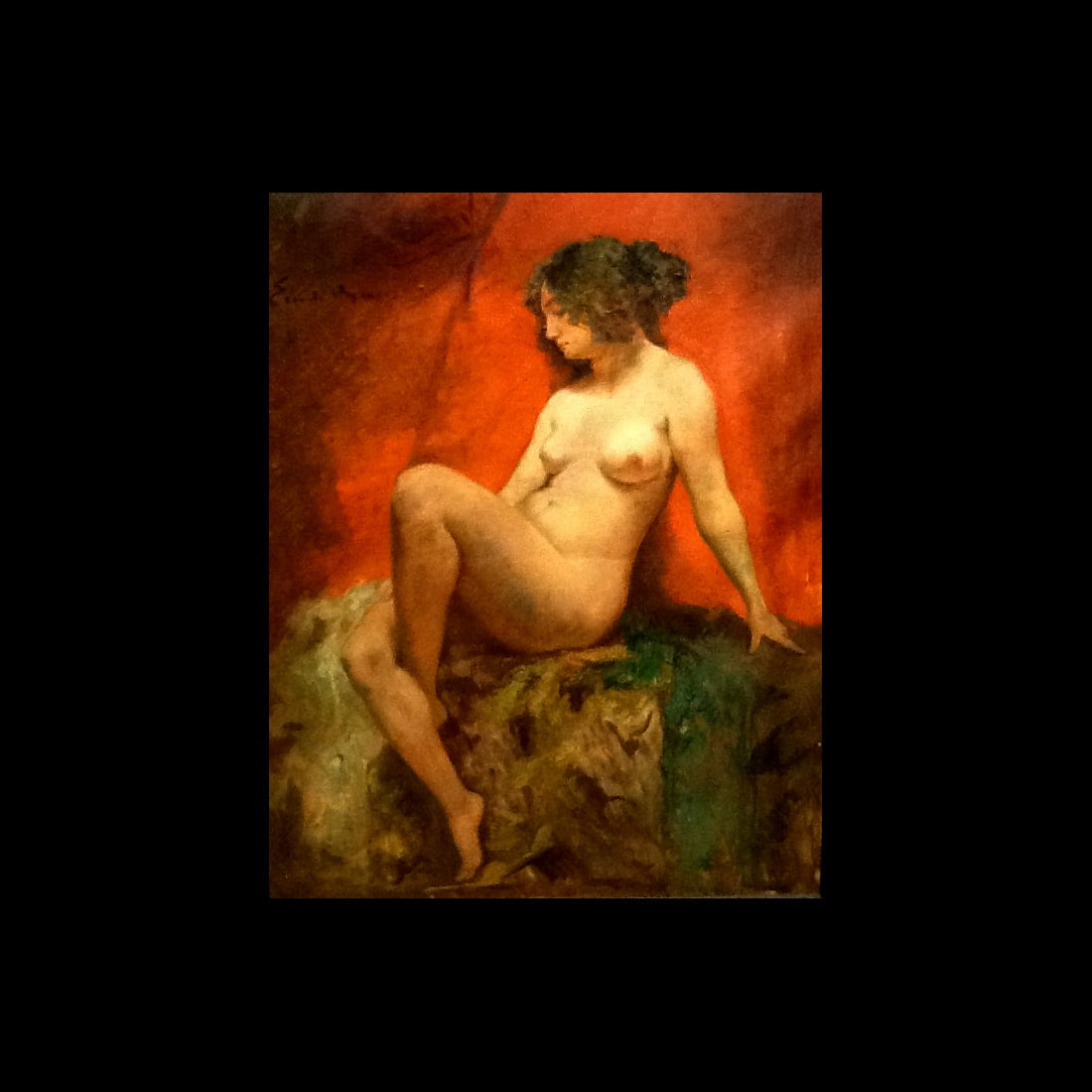 Emile Baes (1879 – 1954) Oil Painting Salome