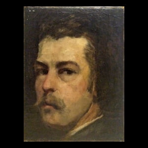 Portrait of a Gentleman American school oil painting c.1870
