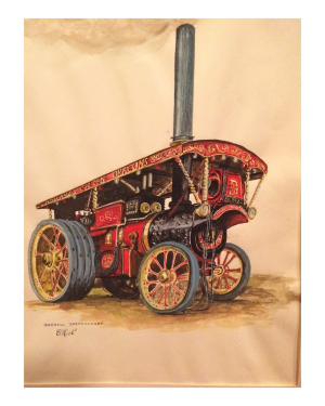 Burrell  General Purpose Engine 4053  watercolor of the Dreadnought c.1926