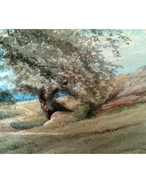 Frederick B Allen Boston artist  Landscape c. 1892