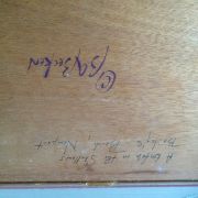 Brian Becken (1949- ) Impressionist Beach scene with Children "Baileys Beach ,Newport" circa 1970