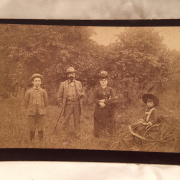 "My New Bicycle" Outdoor Family Bridgeport Connecticut Photo circa 1890