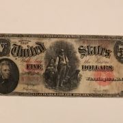United States $5.00 Wood Chopper 1907 Note