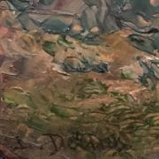 Louis Delius (19th century) American impressionist painting "River Landscape ,near Scranton Pennsylvania" circa 1880