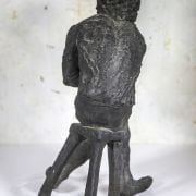"The Thinker" American School Bronze Sculpture circa 1960's