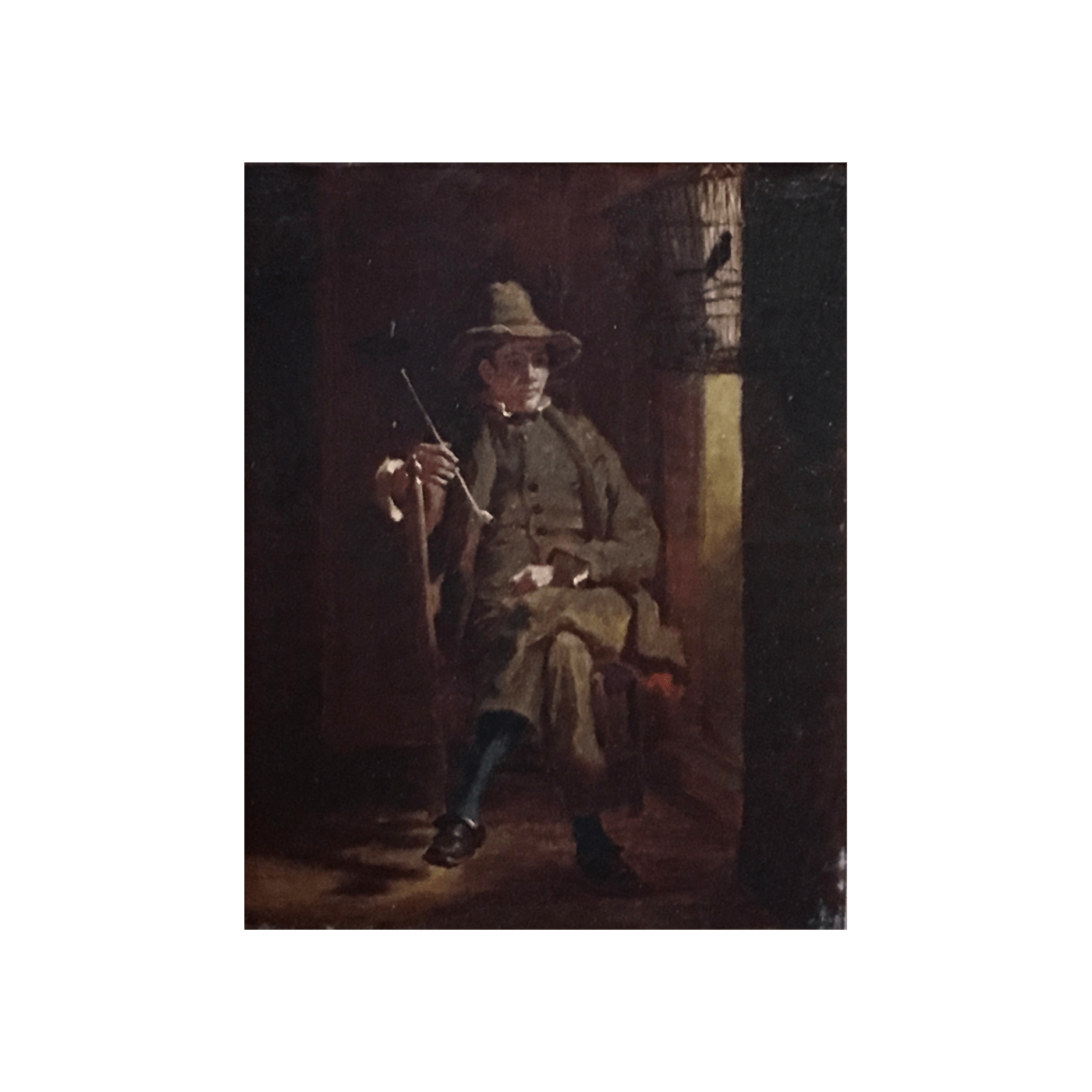 Att. William Mount [1807-1868] Long Island ,New York artist" Resting" circa 1850's