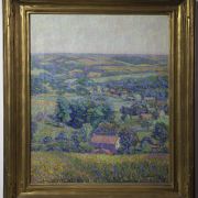 Louise Zaring [1872-1970] American Impressionist Painting “Blue Vista”, 1921