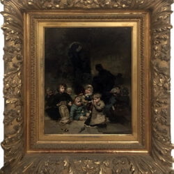Jules Alexandre Patrouillard DeGrave [1844-1932] French painter : <i>All the children</i>, ca.1875.