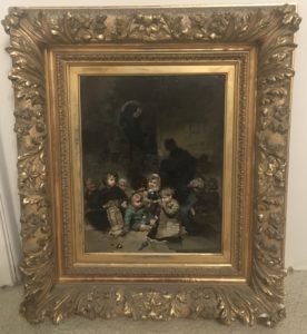 Jules Alexandre Patrouillard DeGrave [1844 - 1932] French Painter " All the Children" circa 1875