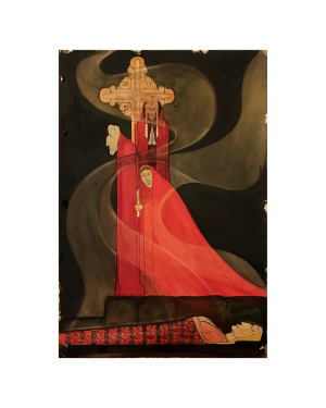 Mexican-American School ” Mystical Men in Red” circa 1930