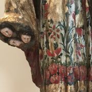 Santos with Estofado Decoration on Base, 1835