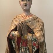 Santos with Estofado Decoration on Base, 1835