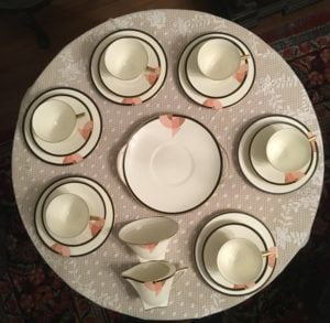 Royal Doulton "Tango " Art Deco Modernist Design Lunch set for six