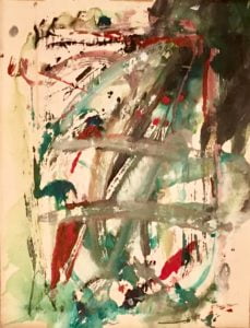 American School Abstract Expressionist signed and dated 1963