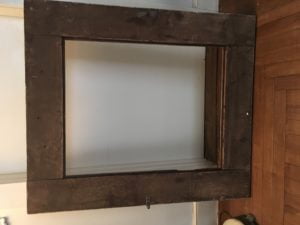 Spanish art nouveau wood and gesso frame circa 1880