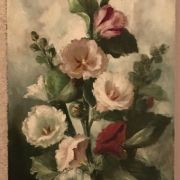 American School “Hollyhocks”, ca.1880.