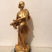 Henri Desire Gauquie [1858-1927] French Art Nouveau sculpture "Persephone", ca.1890.