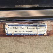 Alice Judson [1876-1948] American Impressionist landscape "A bright day, Beacon, New York", ca.1920.