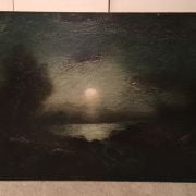 American school "Nocturn in moonlight", ca.1889