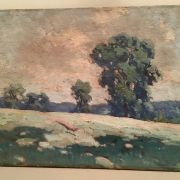 Donald Deskey [ 1894-1989]  American impressionist landscape “June morning”, June 25, 1926.