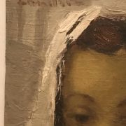 Latin American School "Woman with Shawl" circa 1940