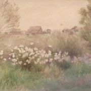 Jane Brewster Reid [1862 - 1966] American impressionist " Wild flowers in Nantucket" ca.1900