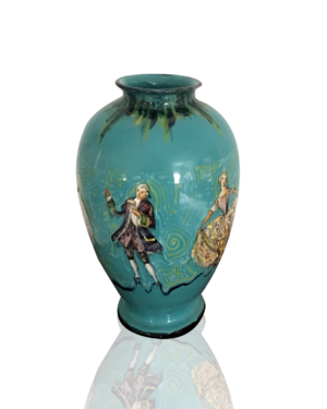 Minghetti Ceramic Manufacturer founded by Angelo Minghetti [1822-1885] expanded into Società Anonima Cooperativa Ceramiche Artistiche Minghetti [1926-1967] under Alfonso Matteuzzi : <i>L’Opera vase</i>, ca.1930.
