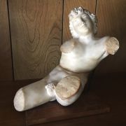 Italian school marble sculpture : Male nude torso, circa 1850.