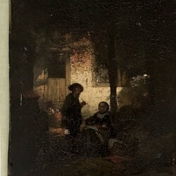 Adrien Ferdinand De Braekeleer [1818-1904] German genre painting : The conversation, 1870.
