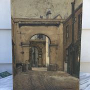 N. Smirnoff [early 20th century] realist painting : <i>The alleyway</i>, ca.1910.