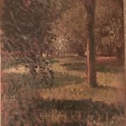 Miriam Rocher [1886-1971] French impressionist : <i>Forest light</i>, ca.1910.