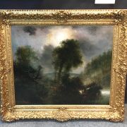 Anton Gerlach  [ 19th century] American barbizon landscape  “Philadelphia “circa 1880