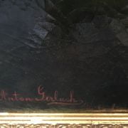 Anton Gerlach  [ 19th century] American barbizon landscape  “Philadelphia “circa 1880