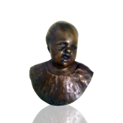 Jean-Antoine Houdon [1741-1828] French Singing child, ca.1790s. Bronze 7 x 6 inches Unsigned.