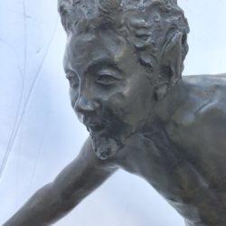 Herman Wurth [1880-1954] bronze : <i>The mermaid and fawn</i>, ca.1920.b