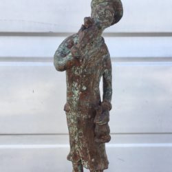 American Ashcan School bronze figure "One more Drink?"circa 1920's