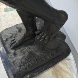 Auguste Rodin [1840-1917] French Sculptor bronze figure "Adam"