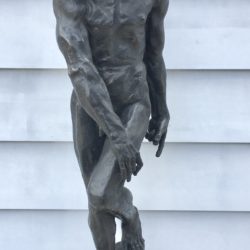 Auguste Rodin [1840-1917] French Sculptor bronze figure "Adam"