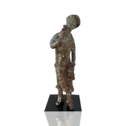 American Ashcan School bronze figure "One more Drink?"circa 1920's