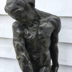 Auguste Rodin [1840-1917] French Sculptor bronze figure "Adam"