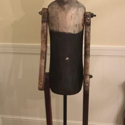 American Folk art wooden sculpture "Man with Mustache" circa 1920's