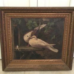 Eugène Remy Maes [1849-1931] : <i>Doves</i>, ca.1927.