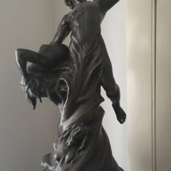 Jean Joseph Perraud [1819-1876] French sculptor bronze "The Call" circa 1870