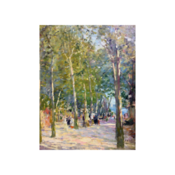 Elie Anatole Pavil [1873 -1948] French / Russian Figures in the park, 1919 Oil on canvas 25 x 21 inches Signed and dated lower right.