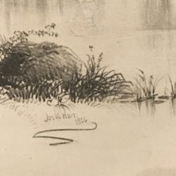 James McDougal Hart [1828-1901] Romantic landscape : The ruin, 1856.