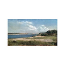 William Huston [1832-1920] American Shelter Island, New York, 1897 Oil on board 6-1/2 x 11 inches Signed and dated on verso.