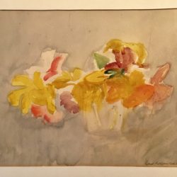 Ernst Morgenthaler [1887-1962] : <i>Early blooms</i>, ca.1920s.