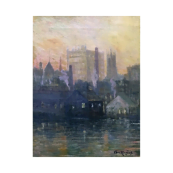 CARL RINGIUS [1879-1950] : HARTFORD, CT SEASHORE, CA.1940S.