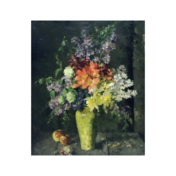 Ludwig Muhrmann [1886-1940] : Flowers with apples, 1938.